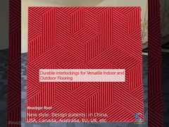 बहुमुखी इनडोर और आउटडोर फर्श के लिए टिकाऊ इंटरलॉकिंग