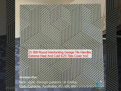 25000 पाउंड इंटरलॉकिंग गेराज टाइल हैंडल चरम गर्मी और ठंड 6.25 टाइल कवर 1m2