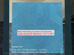 ब्लैक इंटरलॉकिंग यूरोपीय और अमेरिकी गुणवत्ता मानकों के साथ जलरोधक -20°F से 120°F तक