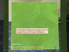 यूवी प्रतिरोधी पनरोक गैरेज फर्श पीपी प्रभाव प्रतिरोधी गैरेज फर्श