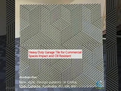 वाणिज्यिक स्थानों के लिए भारी शुल्क गैरेज टाइल प्रभाव और तेल प्रतिरोधी