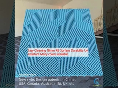 आसान सफाई 18 मिमी रिब सतह स्थायित्व यूवी प्रतिरोधी कई रंग उपलब्ध