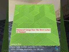 वाटरप्रूफ गेराज फर्श टाइल 18 मिमी सतह यूवी प्रतिरोधी
