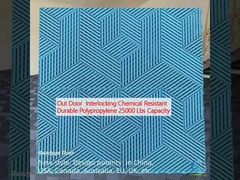 बाहरी दरवाजा इंटरलॉकिंग रासायनिक प्रतिरोधी टिकाऊ पॉलीप्रोपाइलीन 25000 पाउंड क्षमता