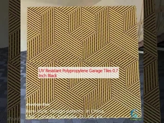 यूवी प्रतिरोधी पॉलीप्रोपाइलीन गेराज टाइल 0.7 इंच काला