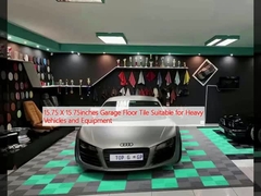 15.75 X 15.75 इंच गैरेज फर्श टाइल भारी वाहनों और उपकरणों के लिए उपयुक्त