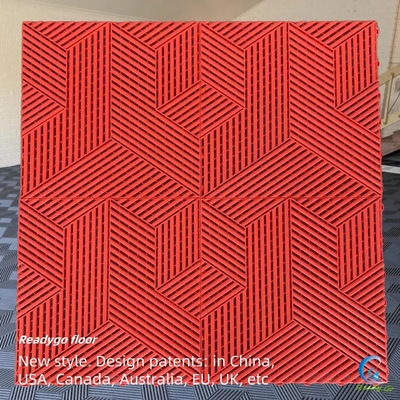 18 मिमी मोटाई भारी शुल्क गेराज टाइलें लाल नीला रेसडेक गेराज फर्श
