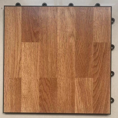 डार्क वुड इंटरलॉकिंग पोर्टेबल डांस फ्लोर टाइल 300x300x12 मिमी